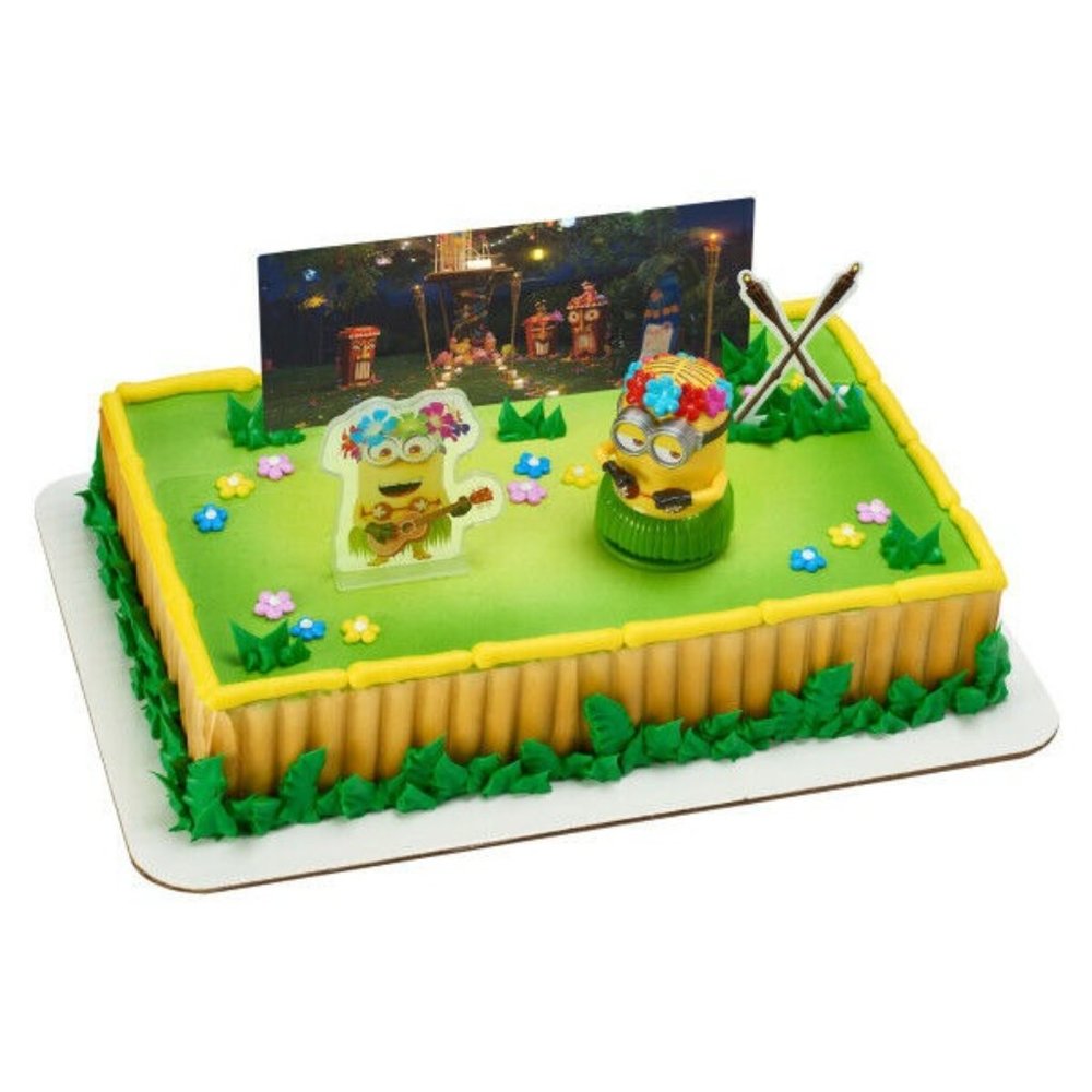 Minions Despicable Me cake decoration Signature Decopac cake topper set NEW